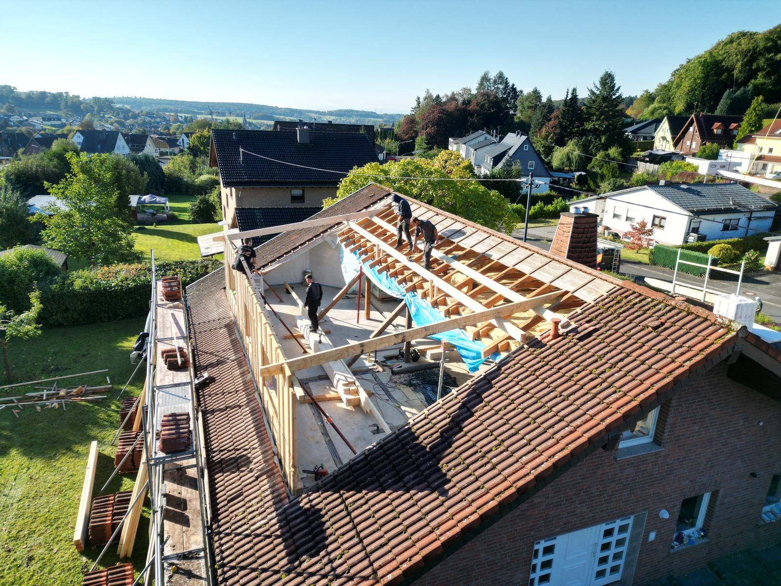 Neueindeckung eines Steildachs in Rennerod durch Pistor-Dach